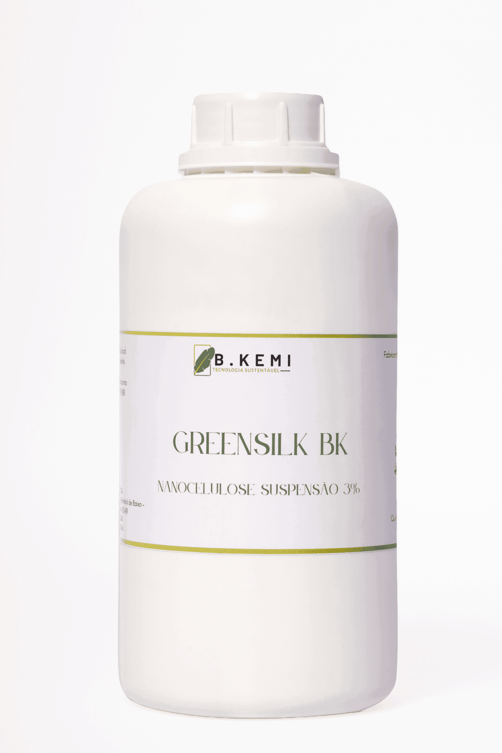 Produto GreenSilk BK — celulose microfibrilada da B.Kemi para cosméticos